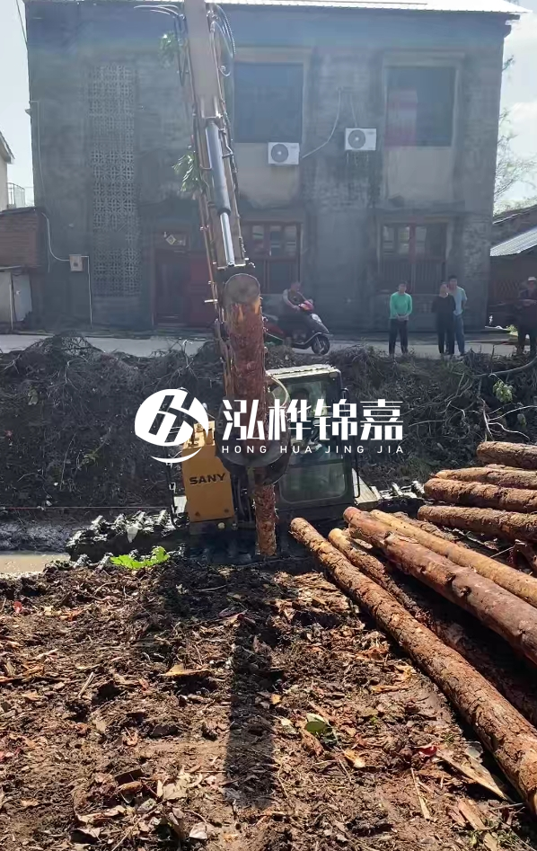 宜春挖機(jī)打木樁專業(yè)施工-打地基松木樁和水泥樁哪個更好？