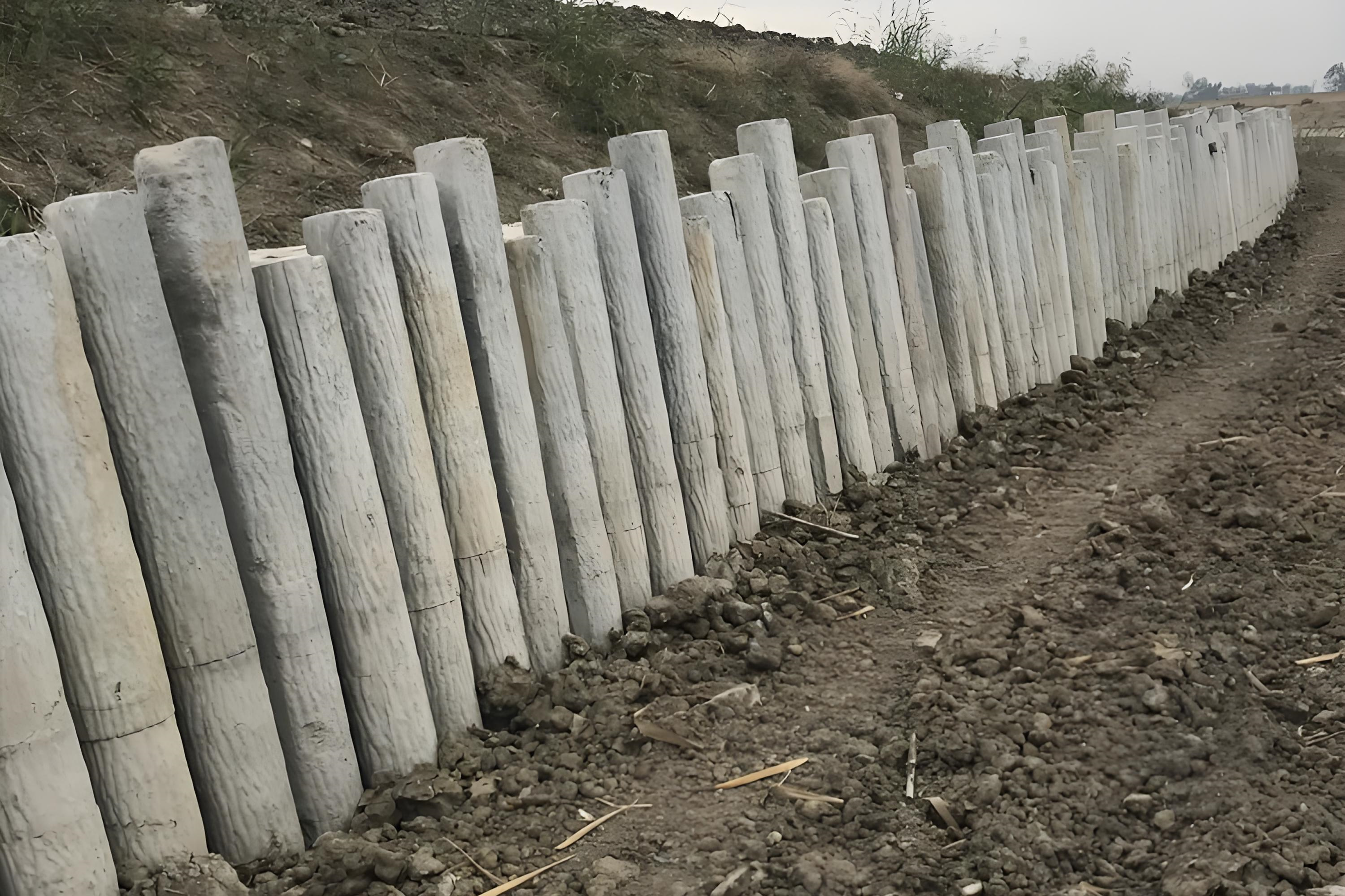 云南水泥樁施工專業(yè)施工隊-挖機打仿木樁怎么打？